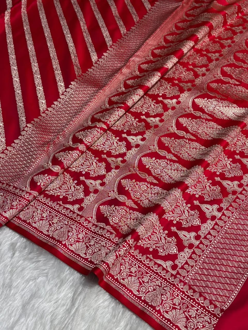 Red Banarasi Saree