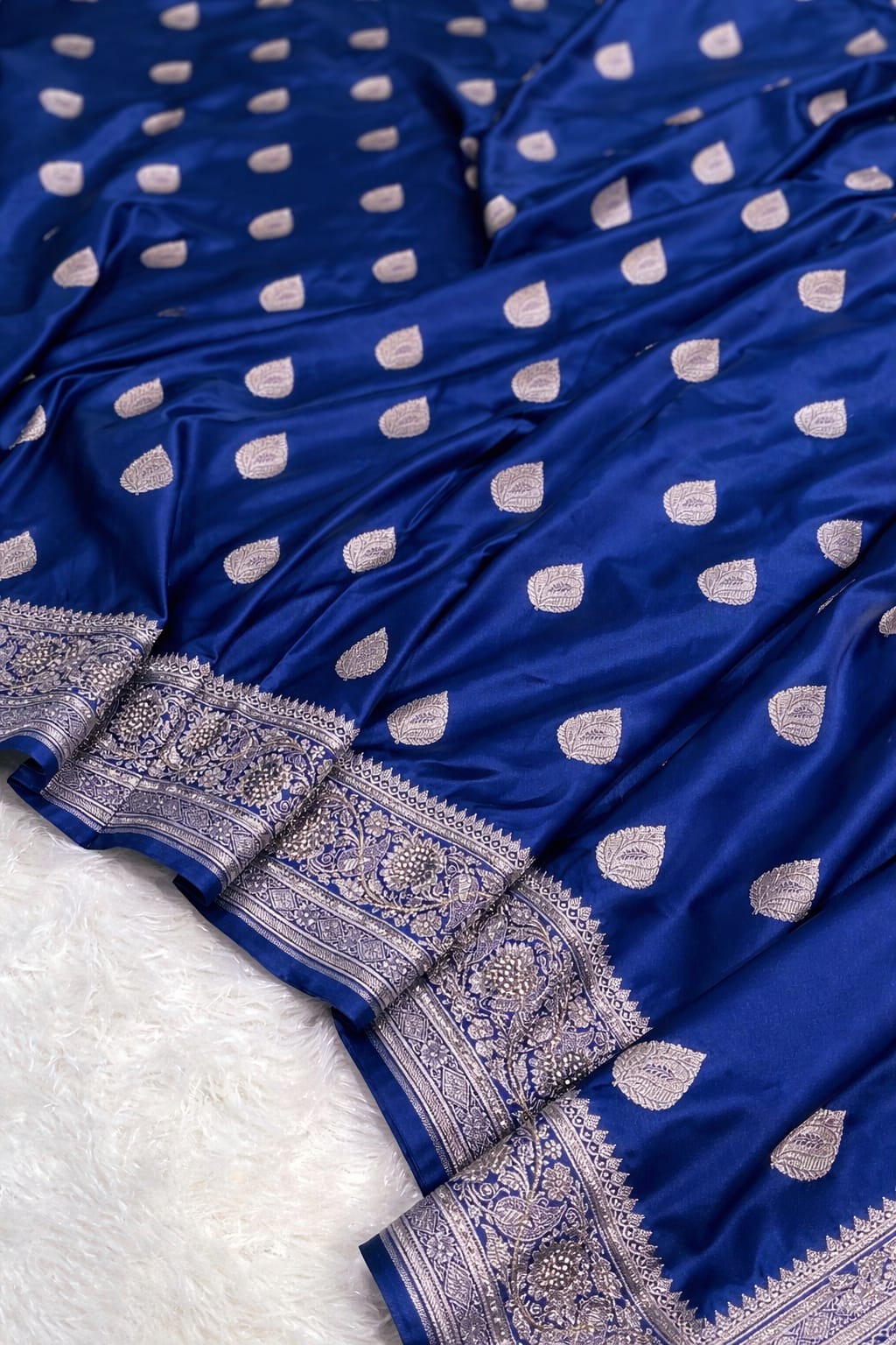 Blue Banarasi Saree