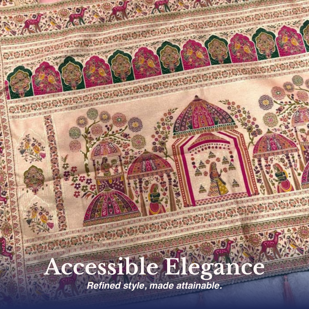 Multi colored minakari Jacquard saree