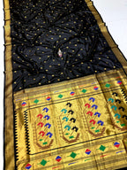 Ashavali black saree 