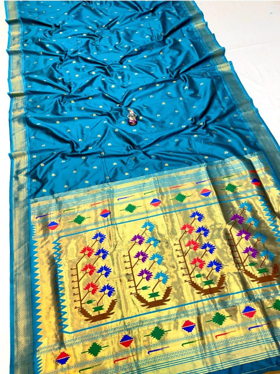 Ashavali light blue saree