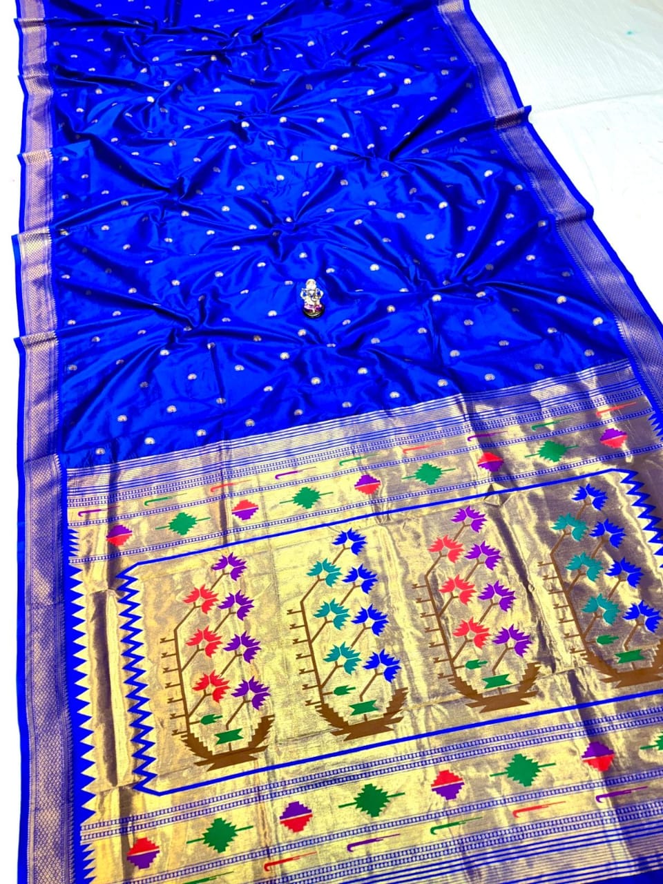 Ashavali pink blue saree
