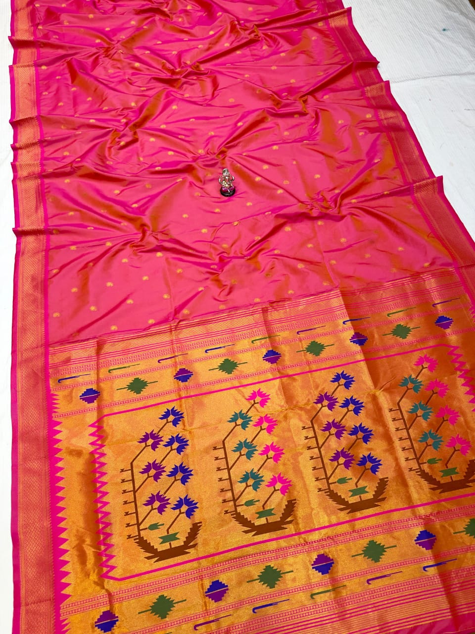 Ashavali pink. saree