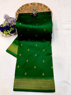 Ashavali pink green saree. 