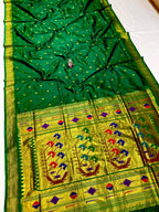 Ashavali pink green saree. body