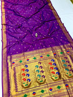 Ashavali purple saree