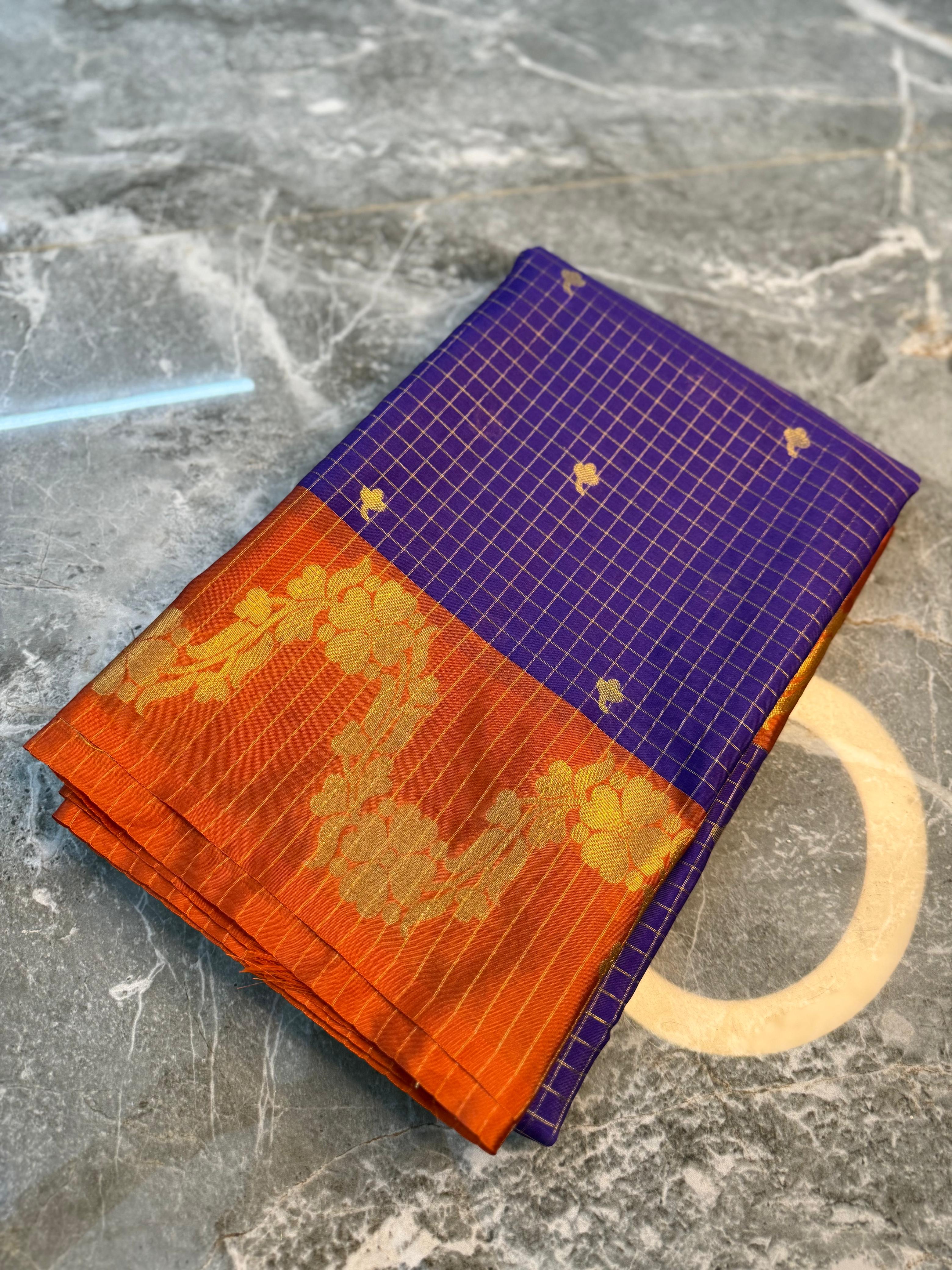 Fancy Soft Checks  Saree