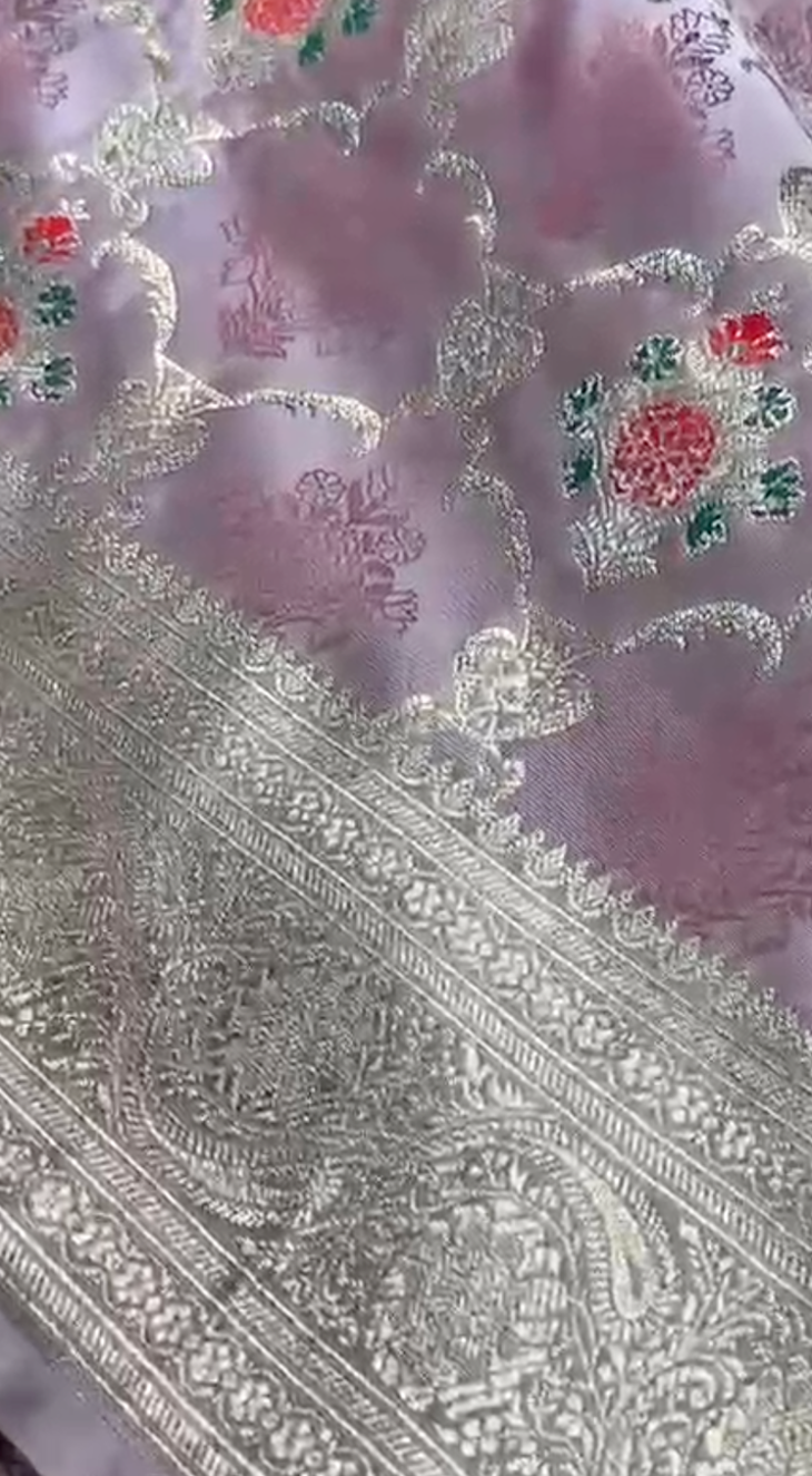 Banarasi Mashru Soft Silk Saree DBT38