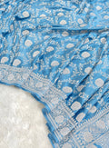 Sunehri Banarasi Mashru Soft Silk Saree
