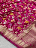 Shivangi Banarasi Katan Mashru Mina Soft Silk Saree