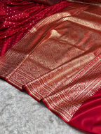 Pankhuri Banarasi Mashru Soft Silk Saree