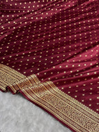 Pankhuri Banarasi Mashru Soft Silk Saree