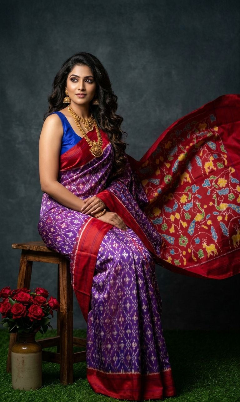Rangrekha Ikkat Sarees