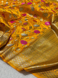 Shivangi Banarasi Katan Mashru Mina Soft Silk Saree
