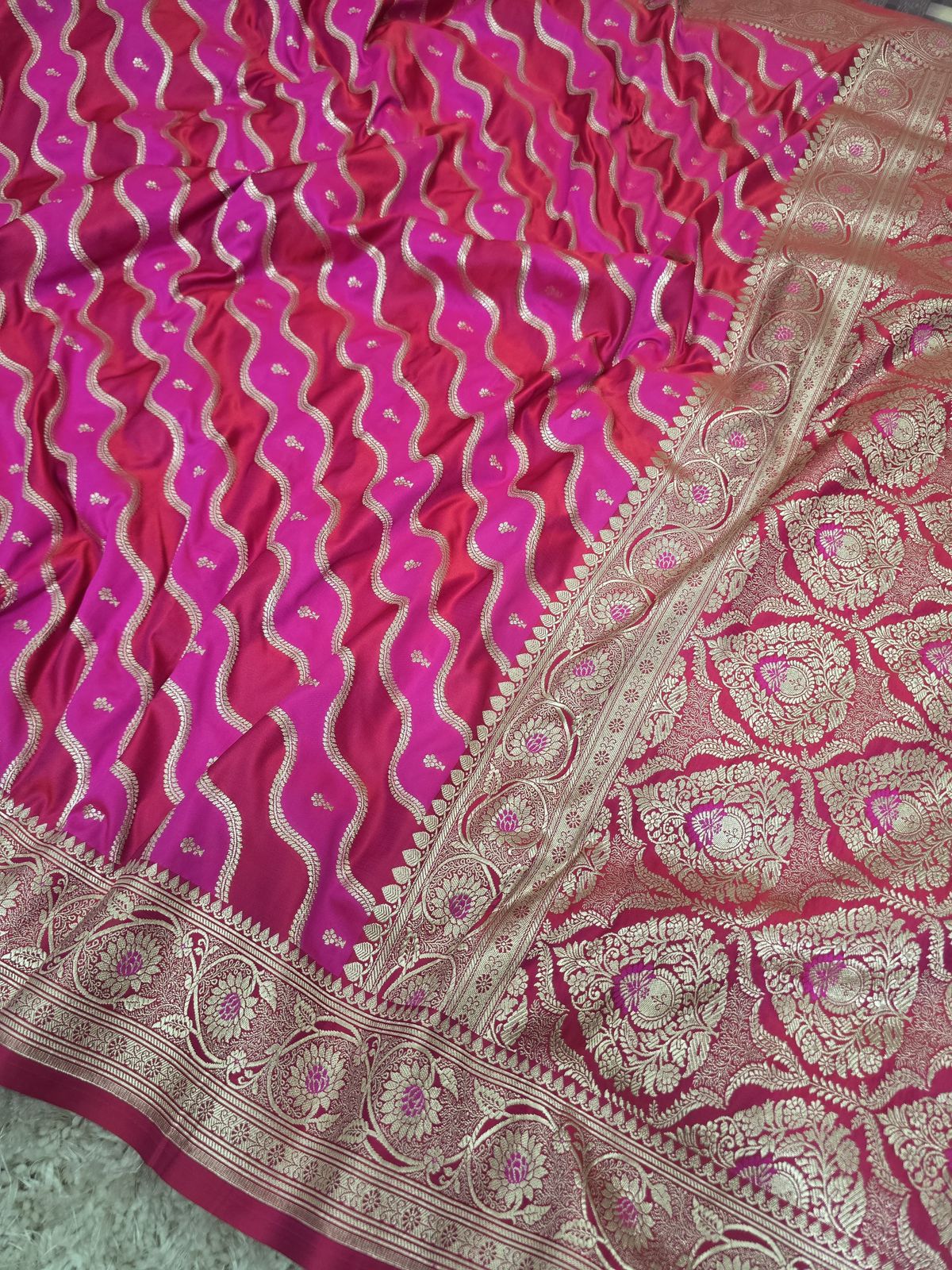 Indulekha Banarasi Mashru Katan Soft Silk Saree