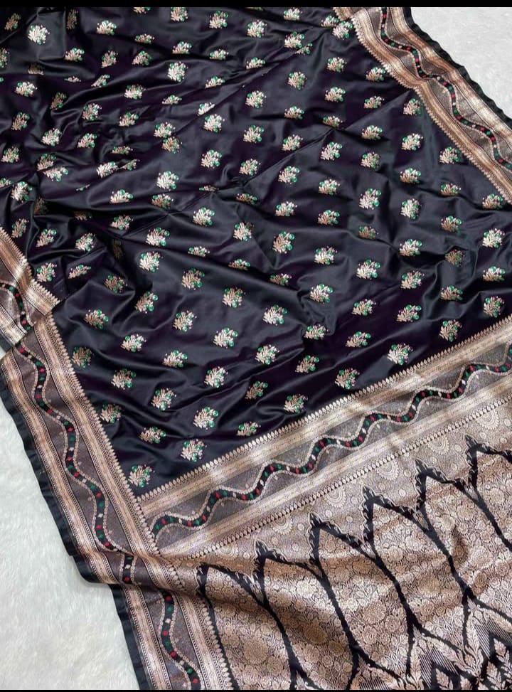 Kala Kriti Banarasi Katan Mashru Soft Silk Saree