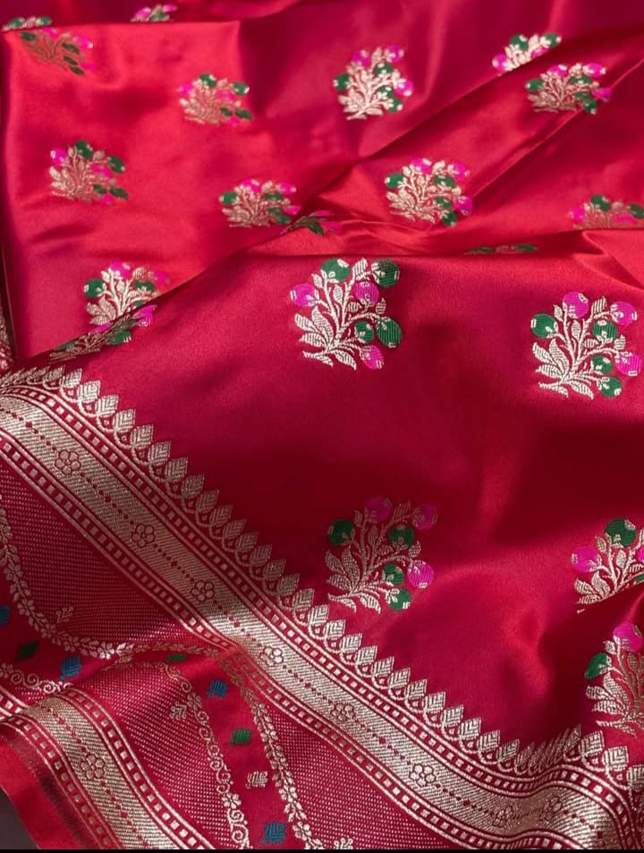 Kala Kriti Banarasi Katan Mashru Soft Silk Saree