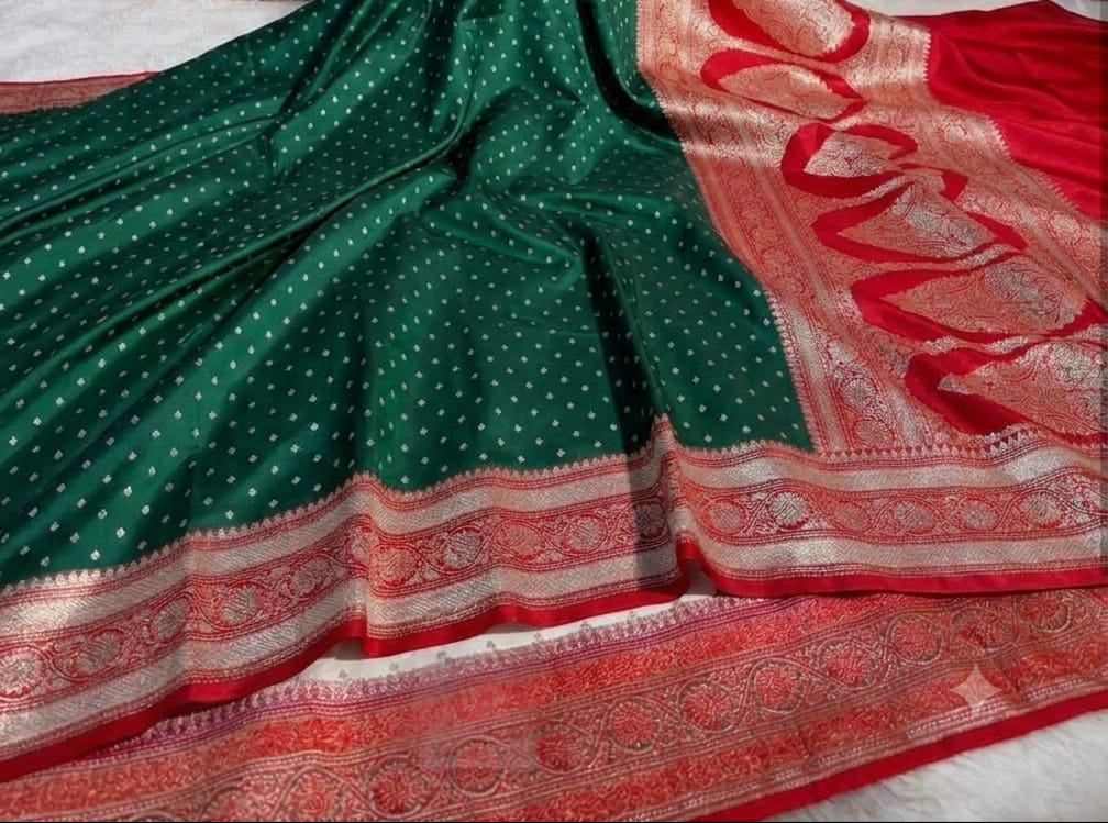 neelakshi green and red  