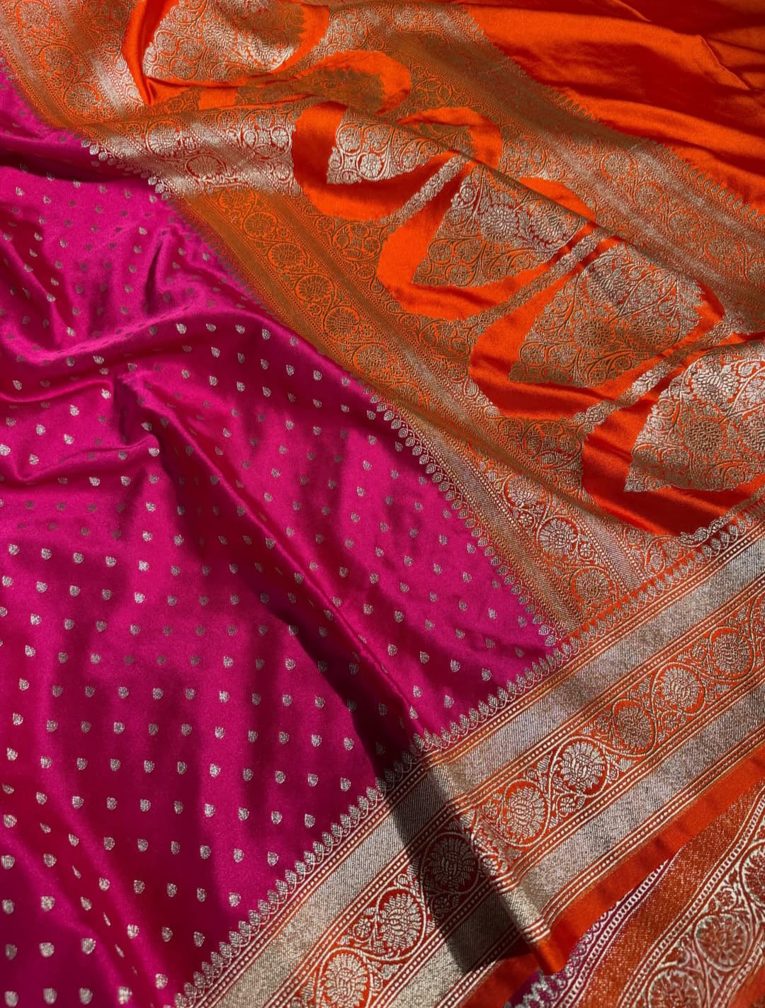 neelakshi pink and orange body