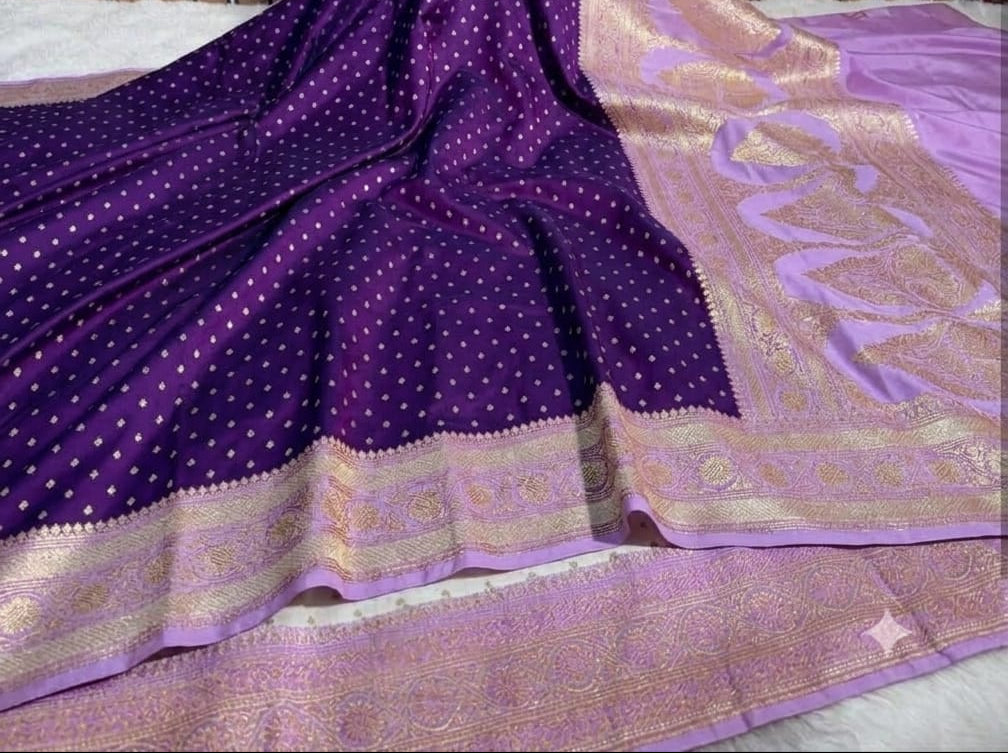 neelakshi purple  and lavender  saree