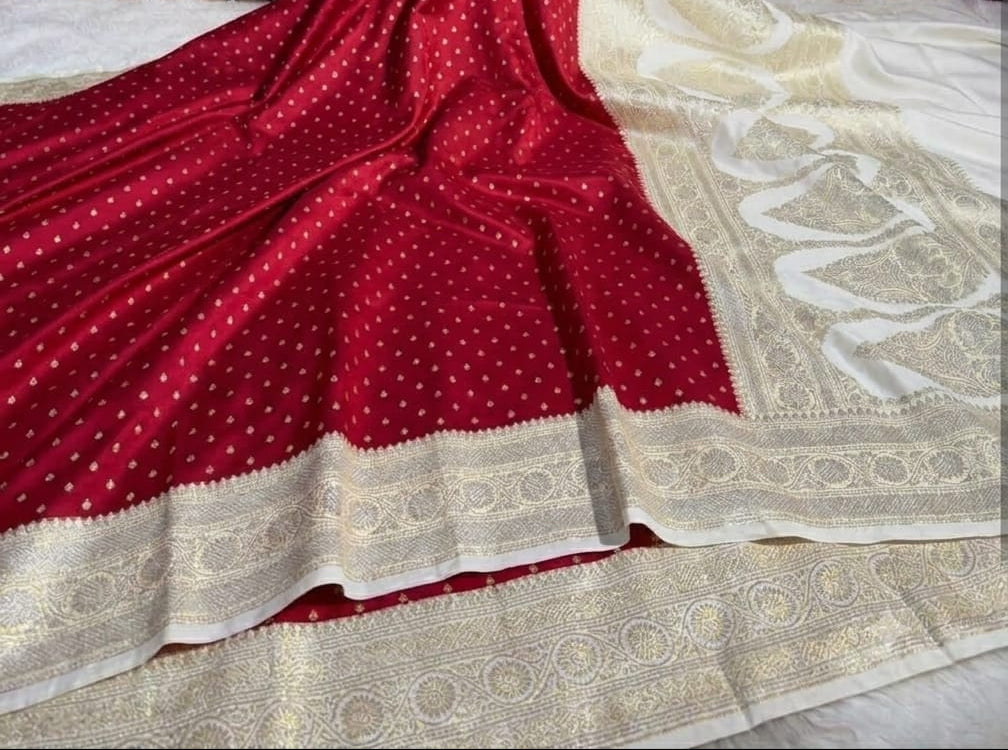 neelakshi red and white. saree