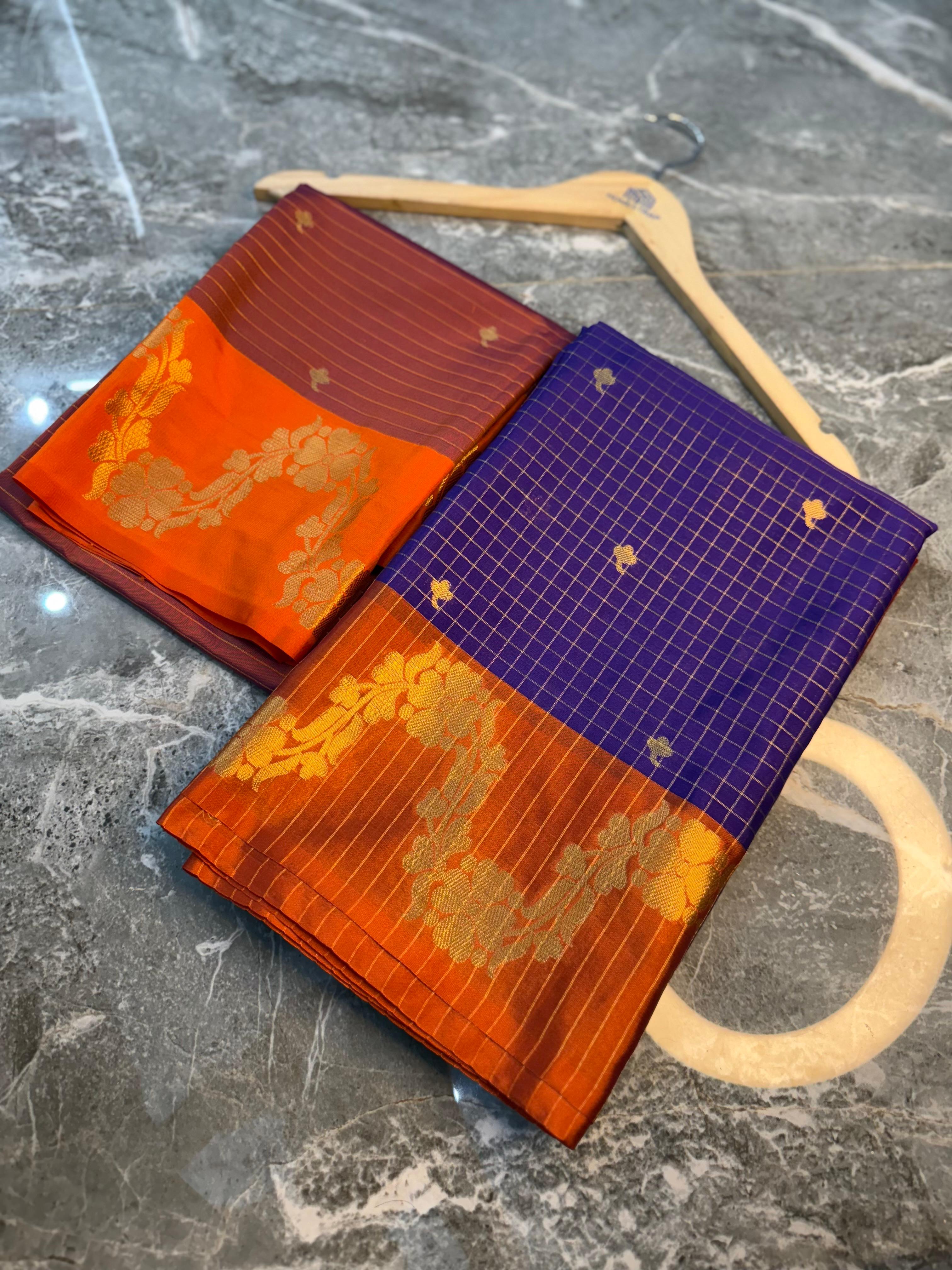 Fancy Soft Checks  Saree