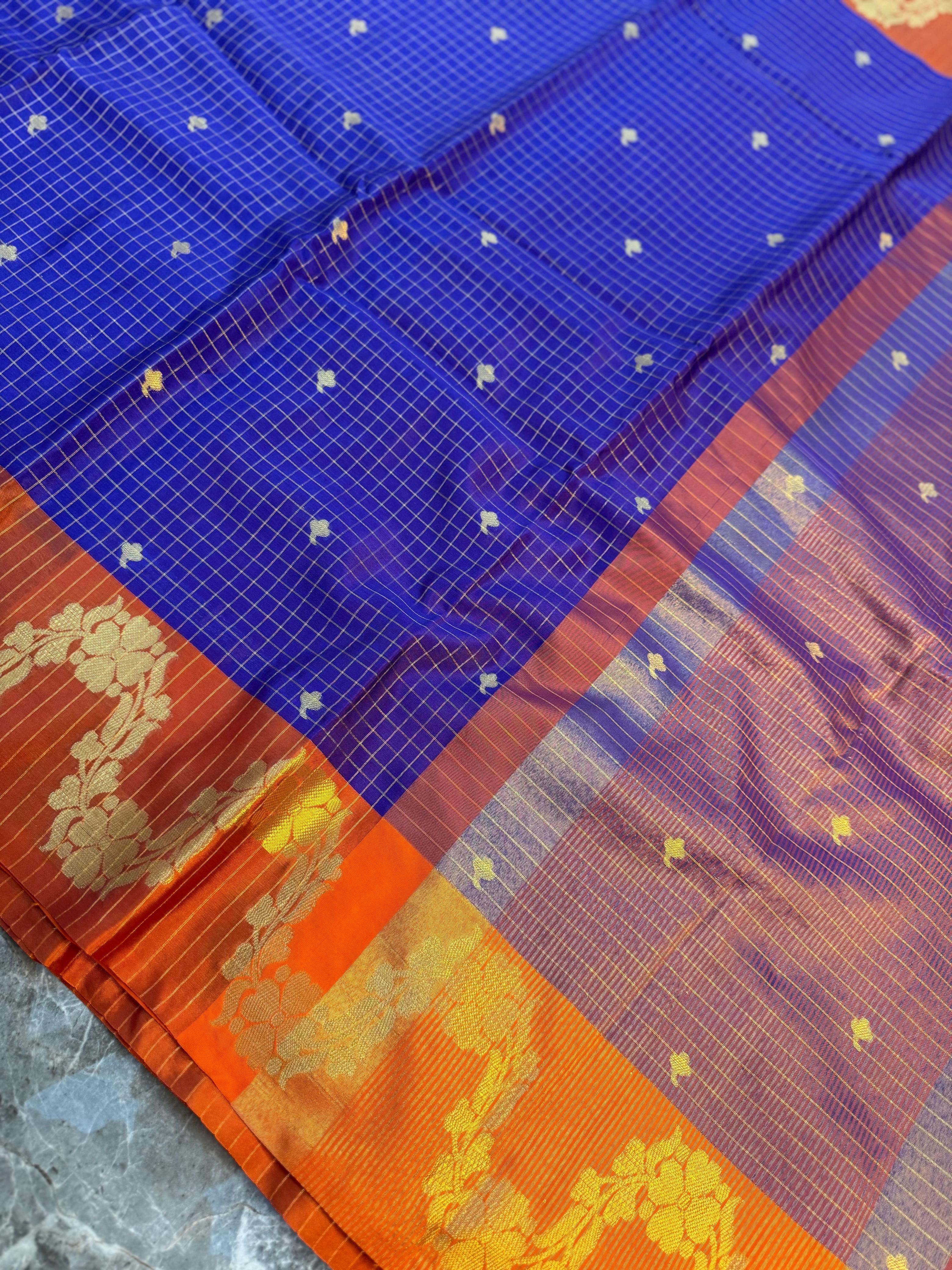 Fancy Soft Checks  Saree