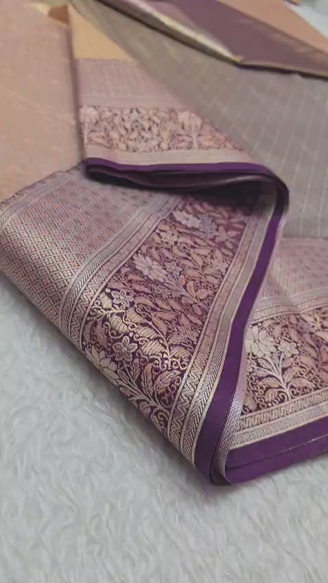 Kanjeevaram saree beige