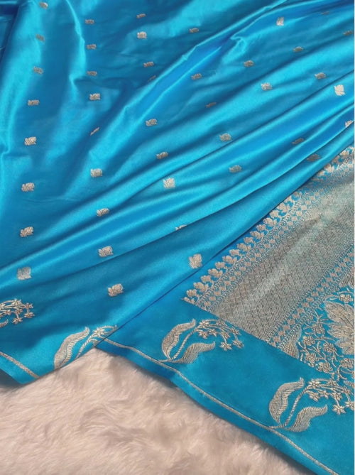 Video for Banarasi Mashru Soft Silk Saree DBT32