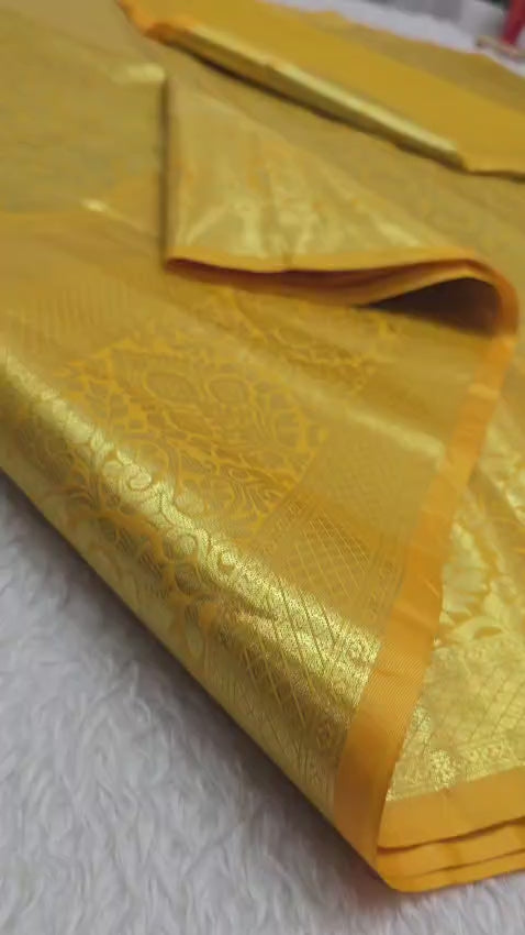 Kanjeevaram gold saree
