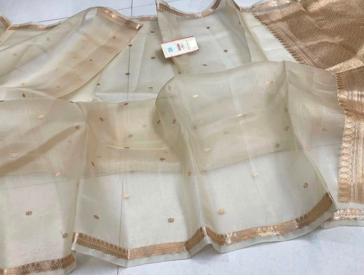 Semi Kora Organza Saree