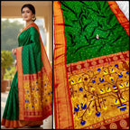 swan green paithani