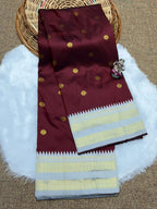 varna maroon saree